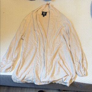 Bobeau Beige Knit Cardigan